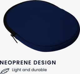 kwmobile hoes geschikt voor Sony WH-1000XM4 / WH-1000XM3 / Jabra Evolve 20 - 21,5 x 16 cm - Beschermhoes voor headset in donkerblauw - Van neopreen — thumbnail 7