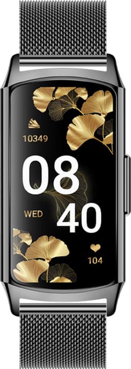 Kiraal Diva - Stijlvolle Activity Tracker - Functioneel - Android & iOS - RVS - Zwart — thumbnail 2