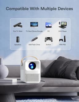 Lexium Mini beamer - Projector - Beamerscherm - Projectiescherm - Outdoor & Indoor Projector - — thumbnail 2