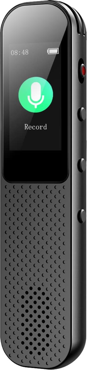 Audyn Voice Recorder Digitaal - 400 Uur Audio Opname - Afluisterapparatuur op Afstand - Dictafoon - 360° HD Opnames - Zwart — afbeelding 1