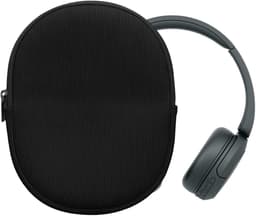 kwmobile headset case geschikt voor Sony WH-CH520 / WH-CH510 / MDR-ZX110 hoes - 22,5 x 17 cm - Koptelefoon cover met rits - Neopreen en ribfluweel - In zwart — thumbnail 2
