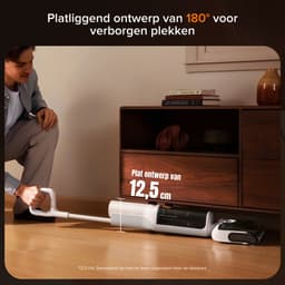 Roborock F25 GT-Vloerreiniger-Nat Droog Stofzuiger-draadloos-Elektrische dweil-20000 Pa-180° platliggend-90 °C Hoge temperatuur Sneldrogend-Zelfreiniging-Anti-Klits Rol voor Huisdierhaar-Randreiniging — thumbnail 8