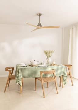 RFWR® Plafondventilator met Natuurlijke Houten Bladen | Stille 3-Snelheden Ventilator met Afstandsbediening | Ideaal voor tot 20 m2 — thumbnail 5