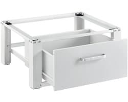Livista Wasmachine onderkast met lades - Wasmachine kast - Opbergkast - Wasmachine onderkast - 63x54x31 cm - Wit