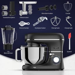 RFWR® Multifunctionele Keukenmachine 2000W - 6,2L Mengkom met Blender, Vleesmolen en Accessoires — thumbnail 2