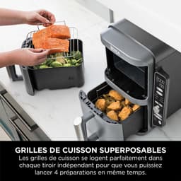 Ninja Double Stack Airfryer XXL - 9.5 Liter - Dubbele Gestapelde Lades - 6 Programma's - Inclusief Kookrekjes - SL400EU — thumbnail 17