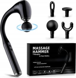 Spier Massage Gun - Massagepistool - Deep Tissue Massager - 5 Snelheden & 4 Opzetstukken - 1500mAh Oplaadbaar - Voor Spierherstel & Ontspanning - Draagbaar & Stil — thumbnail 1