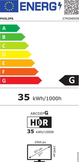 Philips 27M2N8500 - Ultrawide QD-OLED Gaming Monitor - AI-Ambiglow - HDR400 - 360hz - 27 inch — thumbnail 10