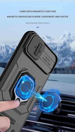 Allecto Plus - Smartphonehoesje met schokbestendige siliconen TPU en hard PC case - Grijs — thumbnail 4