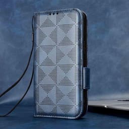 Allecto Plus - Leren Hoesje voor Smartphone - Blauw - Met Magneetsluiting en Kaartsleuf — thumbnail 5