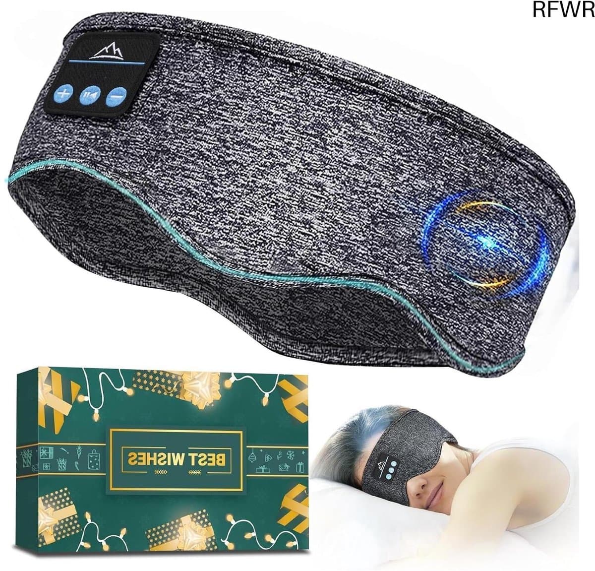 RFWR® Comfortabele Slaaphoofdtelefoon Hoofdband met Bluetooth - Ideaal voor Ontspanning en Slaap — afbeelding 1