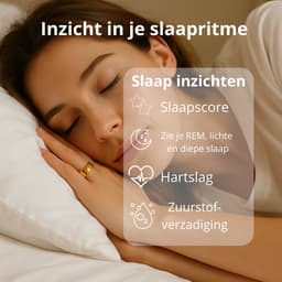 Lacardia Smart ring - Slimme ring - Goud - Maat 9 - Beschikbaar voor android en IOS - Eigen app - Unisex voor Dames & Heren — thumbnail 3