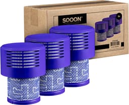 SQOON® Filterset geschikt voor Dyson V10 - Gelijk aan model: 969082-01 - 3 STUKS - Perfect voor het vervangen van verstopte of versleten filters — thumbnail 1