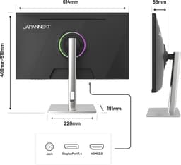 JAPANNEXT Gaming Monitor 27" IPS WQHD (2560x1440) 300Hz 1ms | JN-IPS27G300Q-HSP — thumbnail 6