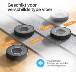 Avalect CleanMate - Robotstofzuiger met dweilfunctie - Met laadstation - dweilrobot - Ideaal voor huisdieren - Gyroscoop - val & object detectie - Vloerdetectie - Met App - Zwart — thumbnail 3