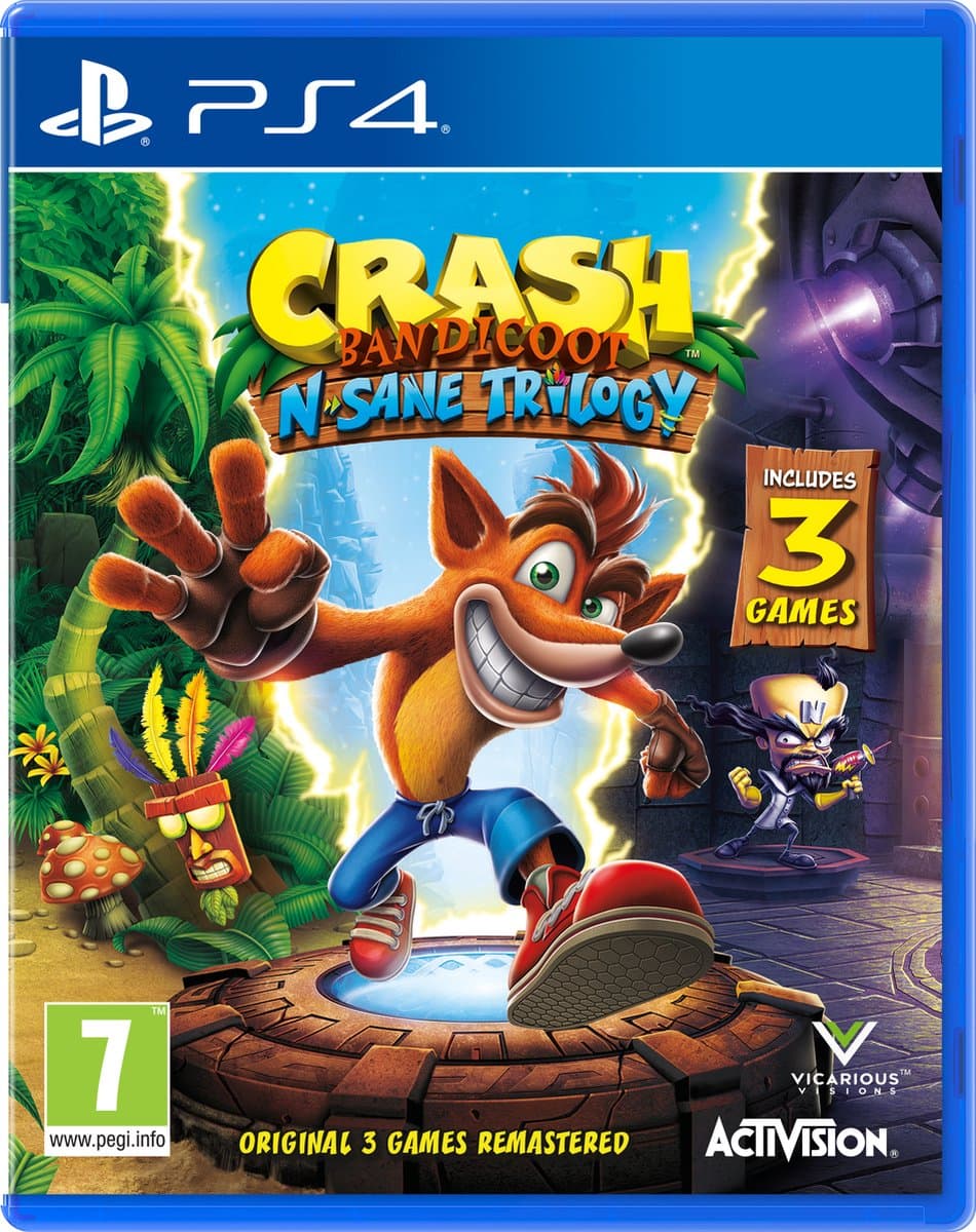 Crash Bandicoot: N. Sane Trilogy - PS4 — afbeelding 1