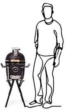 YAKINIKU Kamado - COMPACT BASIC - 13 inch - 33 cm Grilloppervlak - Inclusief Draagbaar Onderstel - 2-4 Personen — thumbnail 2