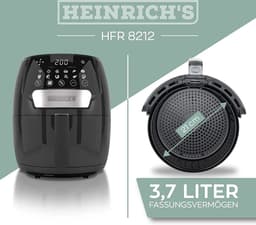 Heinrichs HFR 8212 - Airfryer - Heteluchtfriteuse - 3.7 liter - digitaal — thumbnail 6