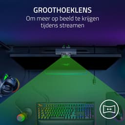 Razer Kiyo V2 X - Webcam - 60FPS - Ingebouwde Microfoon - Auto-Focus - 1440p - Groothoeklens - Zwart — thumbnail 4