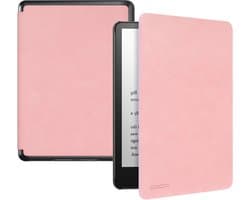 Hoesje voor 7 inch e-reader 12e generatie, Lichtgewicht PU beschermhoes met auto wake/sleep, Kaneelroze.