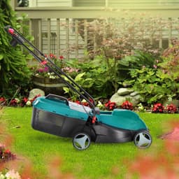 Elektrische Grasmaaier 1000W - 32 cm Snijbreedte - Opvangbak 25L - 3 Maaiveldhoogtes — thumbnail 5