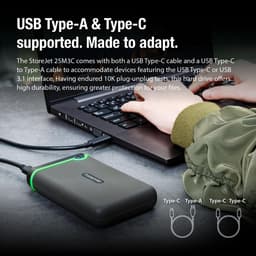 Robuuste Externe Harde Schijf 2TB met USB-C | Supersnelle Dataoverdracht en Schokbestendig — thumbnail 4