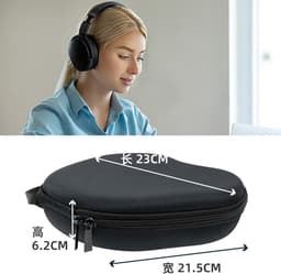 Hoofdtelefoonhoes voor On-Ear Headset - Beschermende Opbergtas met Binnenvak — thumbnail 5