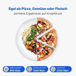 Inbouwmcirogolfoven met Grillfunctie - Zwart — thumbnail 4