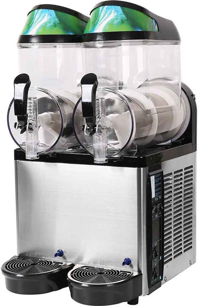 HCB® - Professionele Horeca Slushmachine - 2 x 12 liter - 230V - Slush puppy machine - 51x43x77 cm (DxBxH) - 44 kg - 7656 — afbeelding 1