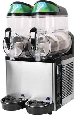 HCB® - Professionele Horeca Slushmachine - 2 x 12 liter - 230V - Slush puppy machine - 51x43x77 cm (DxBxH) - 44 kg - 7656 — thumbnail 1