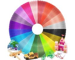 3D Pen Filament Vullingen - 20 Kleurige PLA Filamenten 1.75mm voor 3D Printing