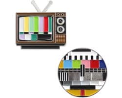 Vintage TV Revers Pins - Geen Signaal Emaille Pins - Creatieve Broches voor Kleding en Rugzakken