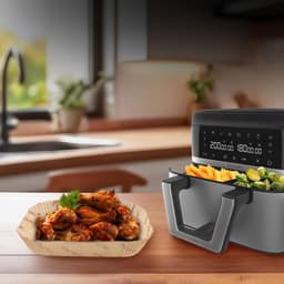 Papier voor luchtfriteuse Cecotec Cecofry TwinBucket 24 x 18 x 4,5 cm 150 Stuks — thumbnail 5