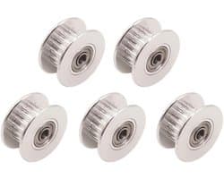 Aluminium Timing Belt Idler Pulley voor 3D Printers - Tandloze 20 Tanden, 3mm Boorgat, 6mm Breedte