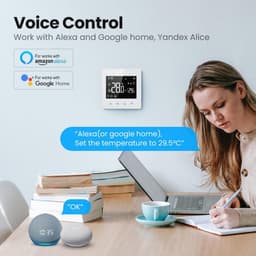 Slimme Wifi Thermostaat met Touchscreen voor Elektrische Verwarming en CV-ketel — thumbnail 4