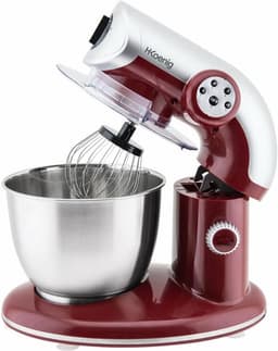 Krachtige Keukenmachine 5.5L met 1000W Motor - RVS Mixer voor Kneed-, Klop- en Mengwerk — thumbnail 1
