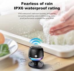 Magnetische Luidspreker - luidspreker bluetooth - Draagbaar - Sterke Magnetische Basis - 360° Geluid voor Badkamer, Gaming en Outdoor — thumbnail 5