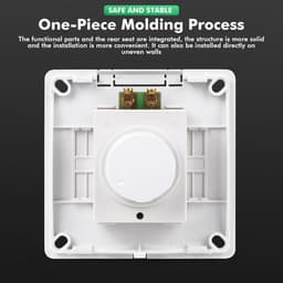Jadeshay Fan Speed Controller Speed Controller 230V 86 Ceiling Type 10A Speed Controller Fan Wall Mounted LED Dimmer 230V 220V — thumbnail 4