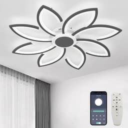 90cm Dimbare Plafondlamp Met Afstandsbediening Voor Slaapkamer En Woonkamer — thumbnail 3