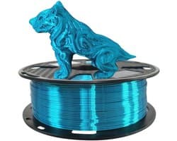 Zijdeachtig Glanzend PLA Filament 1.75 mm voor 3D Printers – Metallic Blauw 1KG
