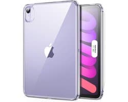 Dunne en Lichtgewicht Bescherming voor iPad Mini 7 en 6 – Schok- en Valbescherming, Geelbestendig Hard Achterkant, Ondersteunt Pencil Pro & Pencil (USB-C)