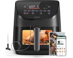 1700W 6.5L Airfryer met Slimme Probe Thermometer - 8-in-1 Kookmodi en Snelle Verwarming tot 230℃