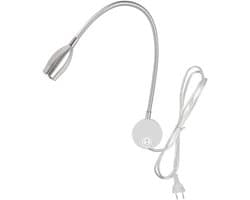 Flexibele 3W LED leeslamp met schakelaar voor slaapkamer en kantoor