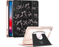 Beschermhoes voor iPad Air 6 / 5 / 4 Generatie met 360° Draaibaar Standaard en Transparante Achterkant
