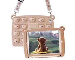 Schattige Kawaii Kindvriendelijke Hoes voor iPad 10.2 Inch – Silicone Bescherming met Kickstand