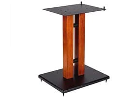 Monolith 18" kersenhouten luidsprekerstandaard met verstelbare bovenplaat, kersen (elk) hold luidsprekers met een gewicht tot 75 lbs, perfect voor midden- of boekenplankluidsprekers