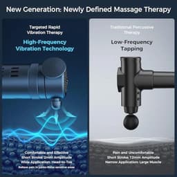 Massagepistool voor diepe weefselvibratie - Draagbare handtherapie voor spierontspanning — thumbnail 5
