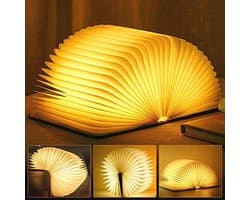 Opvouwbare LED Boeklamp - Warm Wit Sfeerverlichting voor Thuis en Cadeau