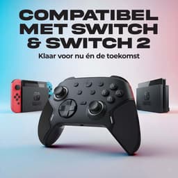 Smartify Switch 2 Pro Controller - Geschikt Voor De Nintendo Switch 2 & Nintendo Switch - Hall Effect Joysticks - Macro Knoppen - RGB verlichting — thumbnail 5