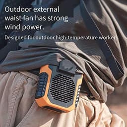 Draagbare Tailleclip Ventilator - USB Oplaadbaar, Mini Halsventilator voor T-shirts en Jassen — thumbnail 4